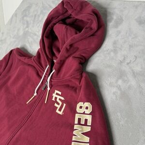 FSU Nike Florida State Seminoles Garnet Gold Zip Up Hoodie Sweatshirt Women's XL